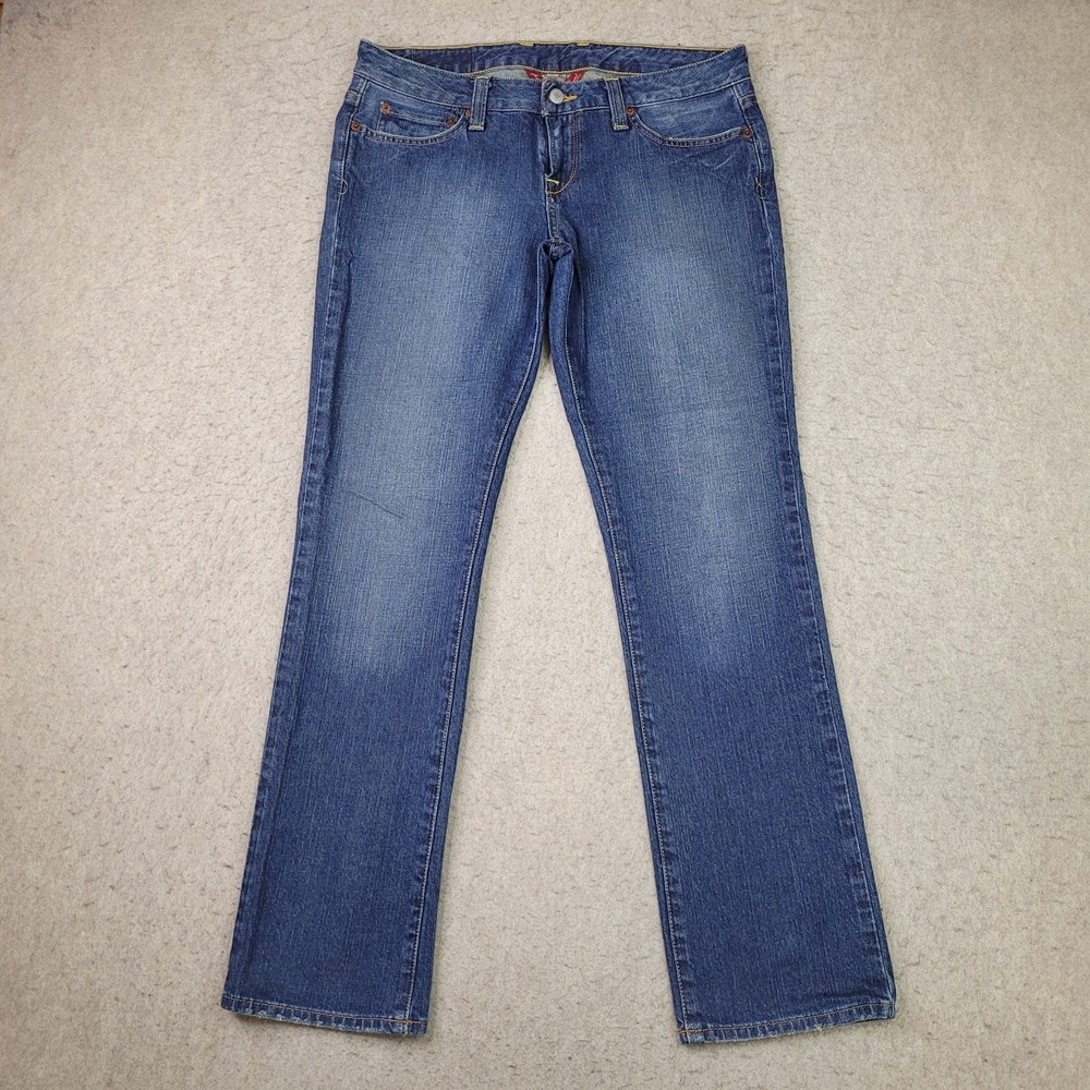 Lucky Brand Jeans Women's 8/29 Lola Straight Ankle Blue Denim Low Rise‎ Vintage